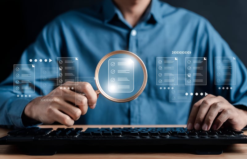 document-management-checking-system-online-documentation-database-process-manage-files-magnifier-check-focus-document-folder-documentation-corporate-business-technology-concept